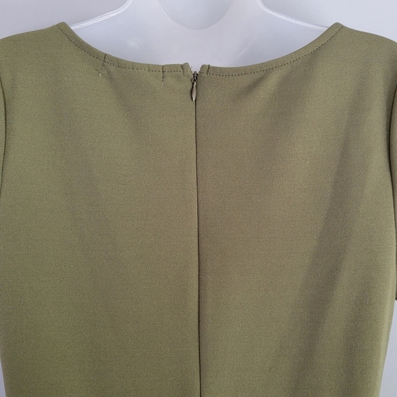 Planet Gold Size L Olive Cap Sleeve Bodycon Dress - Picture 5 of 11